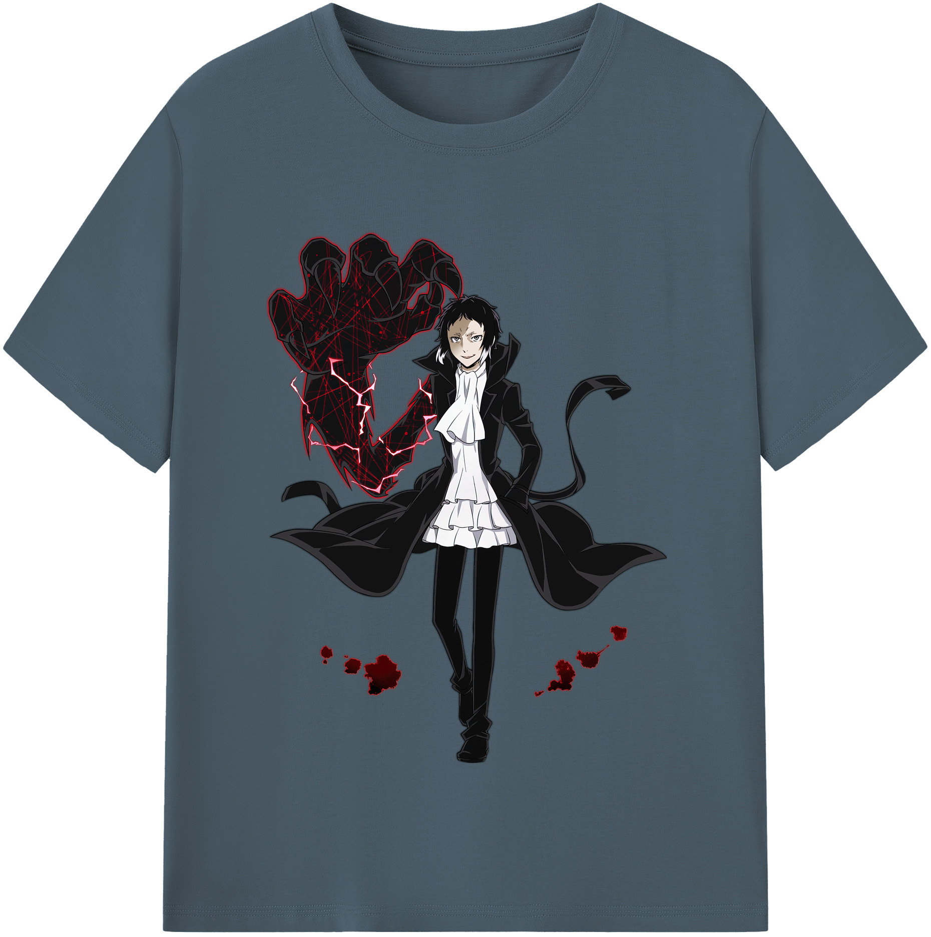 （画像用） 文豪ストレイドッグス Bungo Stray Dogs 綿100％半袖Tシャツ（フロントプリント）